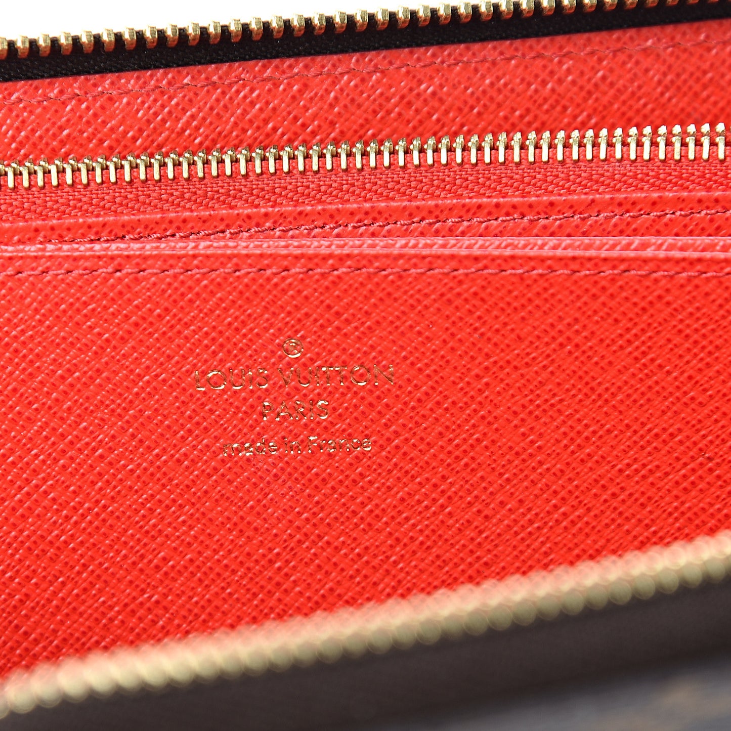 Monogram Zippy Wallet Coquelicot