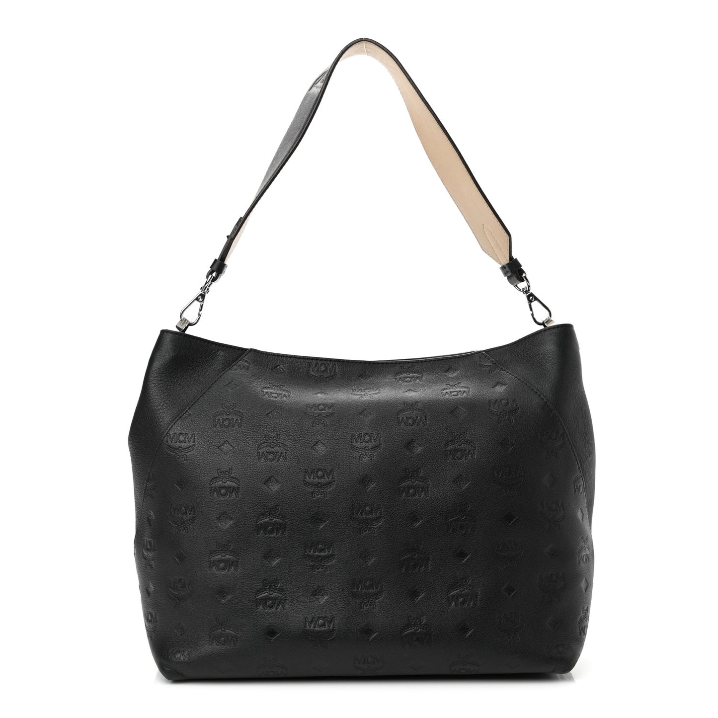Calfskin Ottomar Monogram Medium Klara Hobo Black