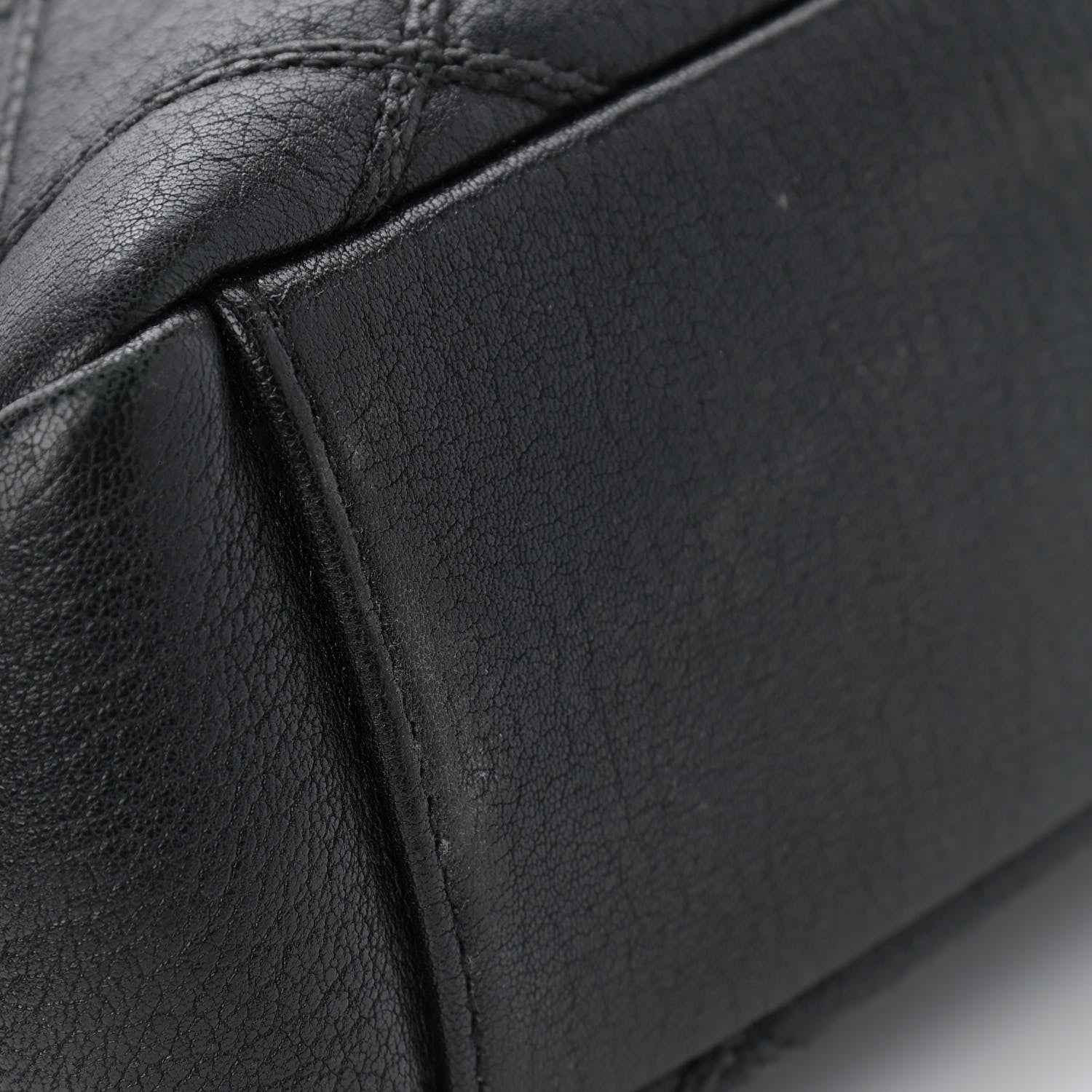Saint Laurent Calfskin Diamond Quilted Monogram Large College Bag Black 13 of 14