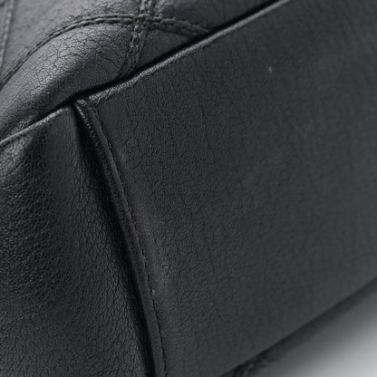 Saint Laurent Calfskin Diamond Quilted Monogram Large College Bag Black 13 of 14