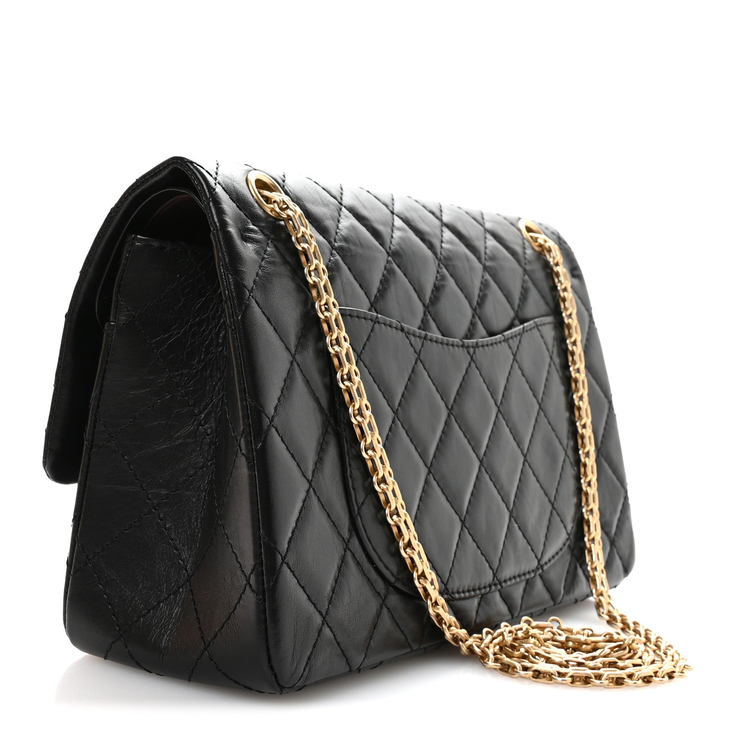 Chanel Aged Calfskin Quilted 2.55 Reissue 226 Flap Black 3 of 11