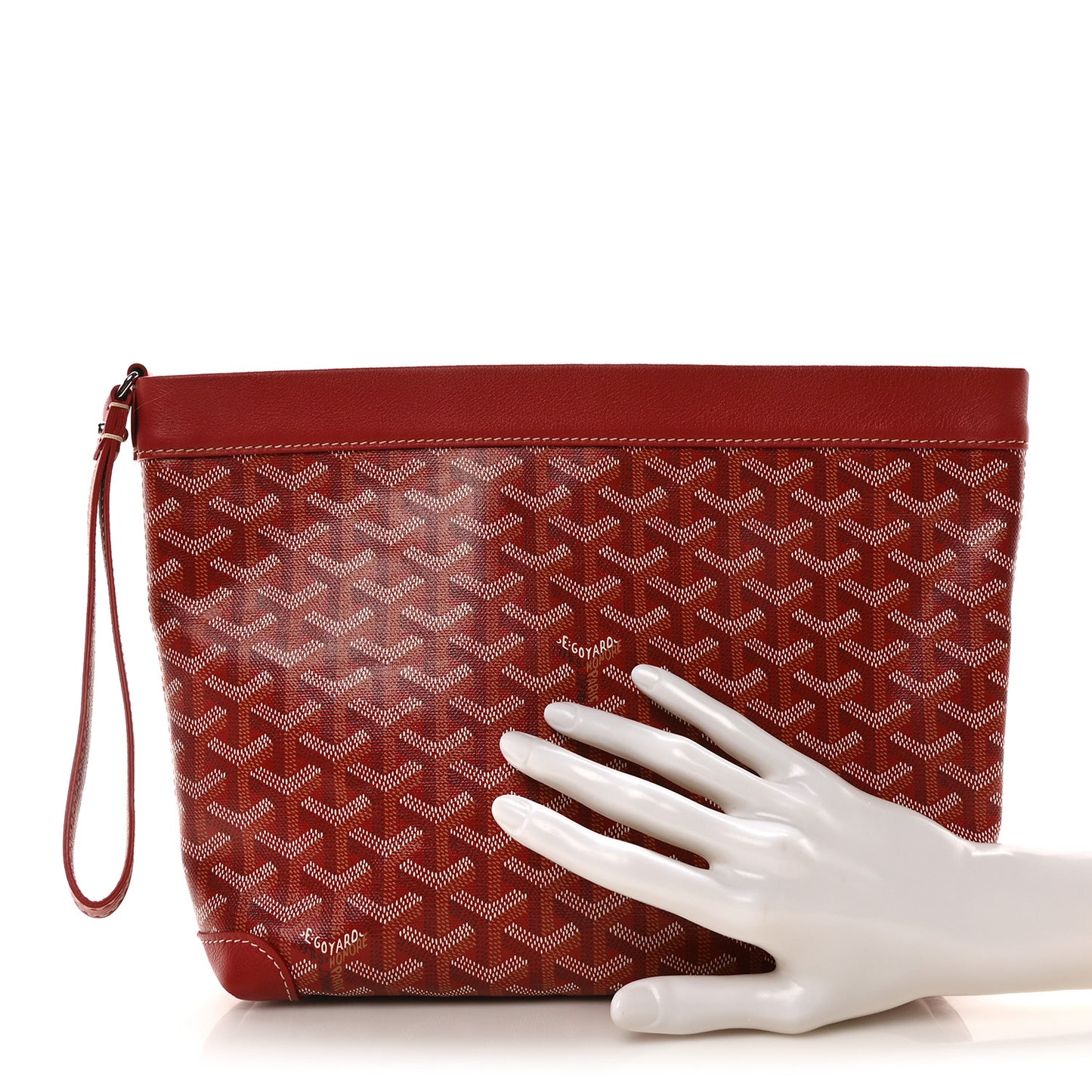 Goyardine Conti Pouch Red