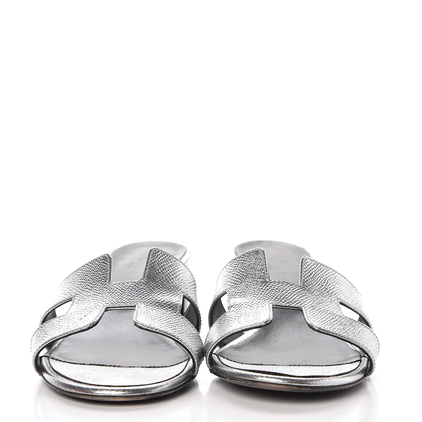 Metallic Epsom Oasis Sandals 38 Argent