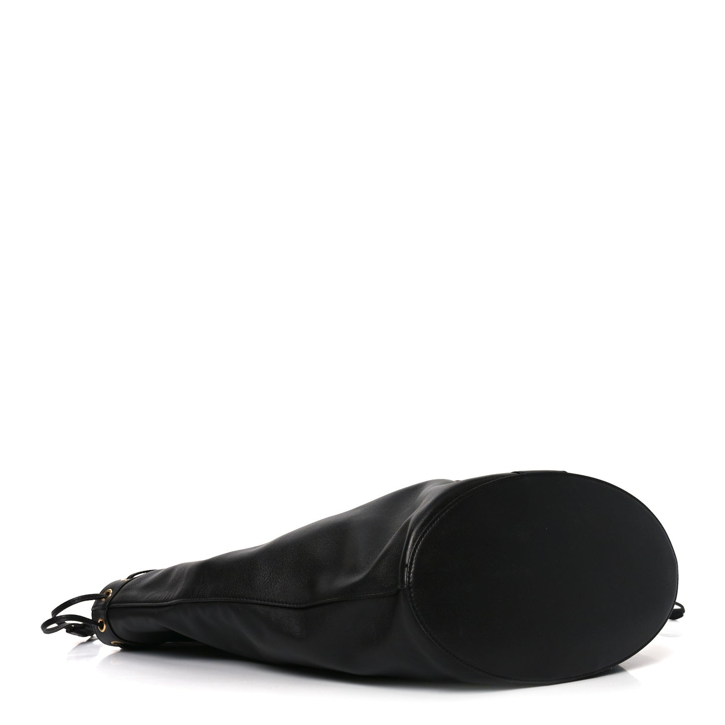 Santorini Lux Calfskin Y Drawstring Tote Black