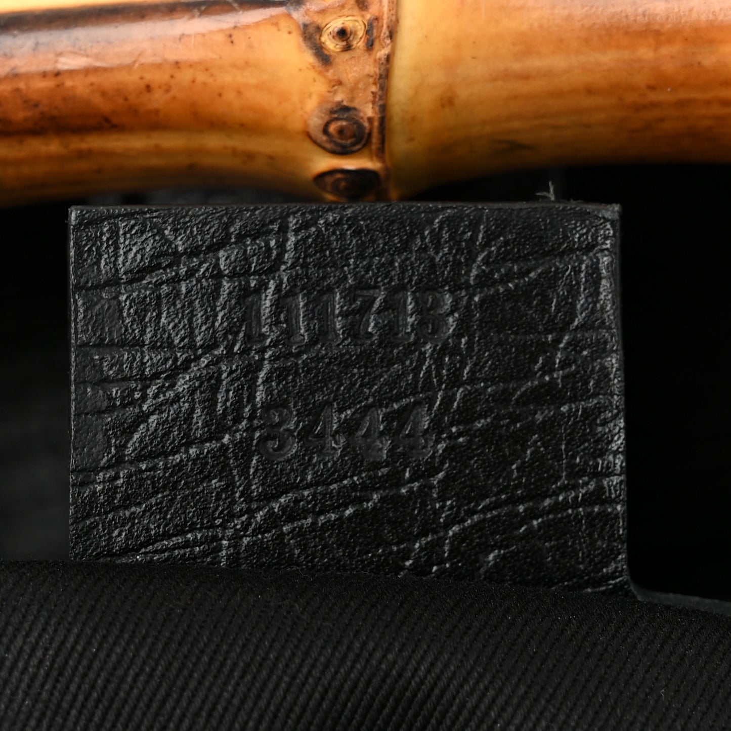Monogram Bamboo Bullet Bag Black