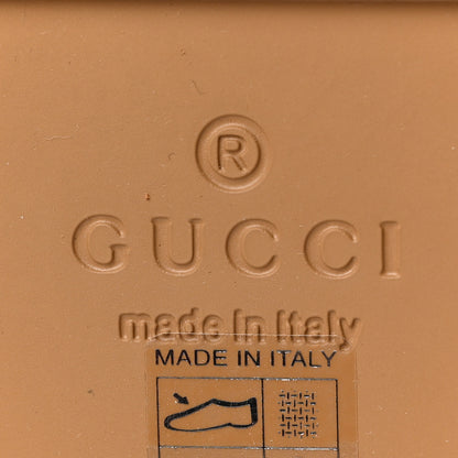 Gucci Monogram Jumbo GG Nappa Samoa Platform 40mm Slide Sandals 35 Camel Ebony New Acero 7 of 8