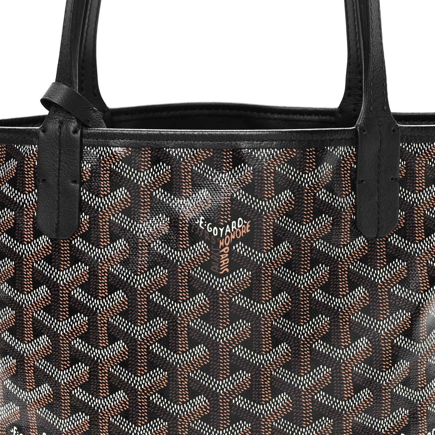 Goyardine Reversible Mini Anjou Black