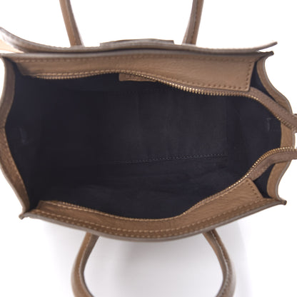 Celine Smooth Calfskin Nano Luggage Camel 7 of 14