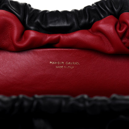 Mansur Gavriel Lambskin Cloud Clutch Black Flamma 6 of 13