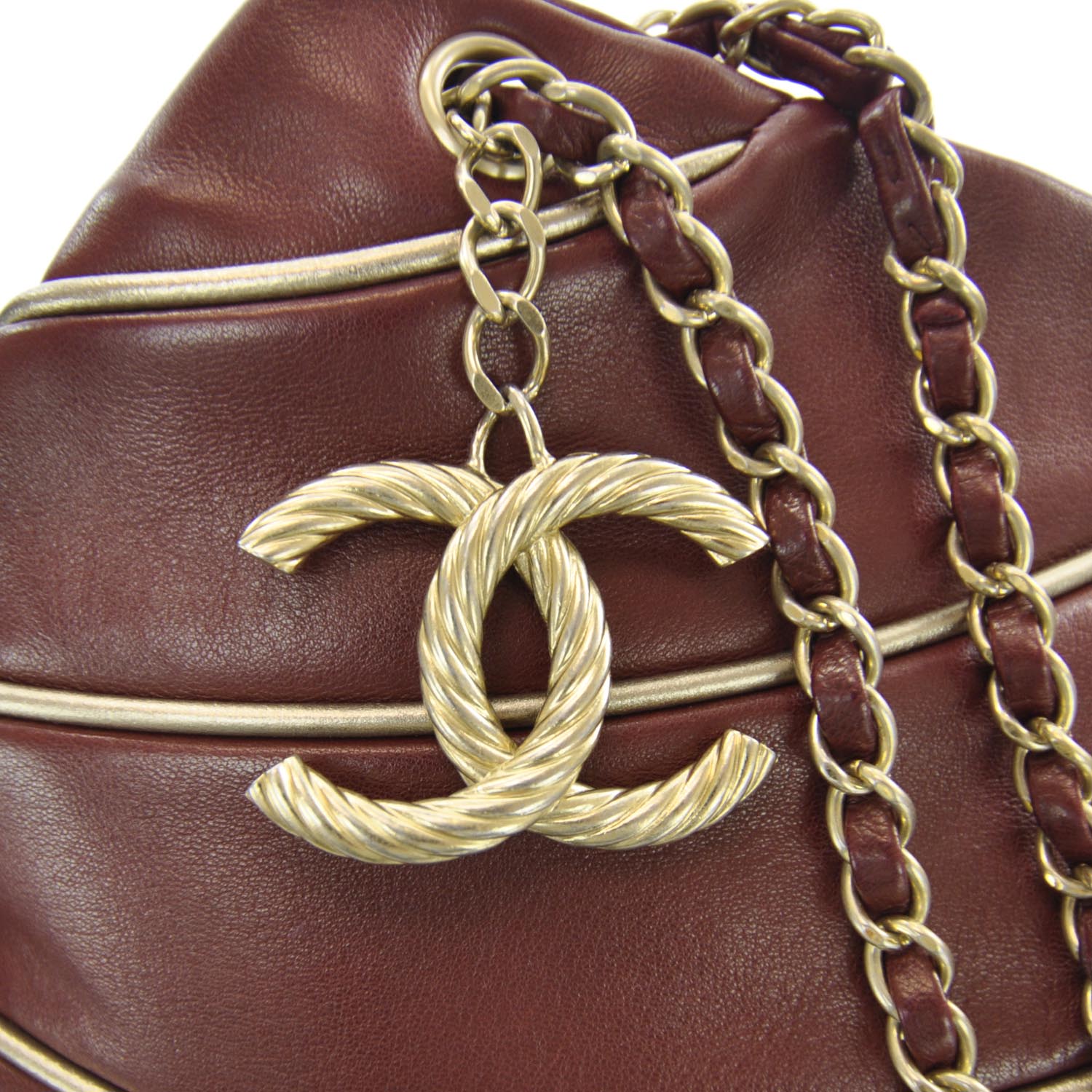 Chanel Lambskin Constructivism Tote Red 5 of 9