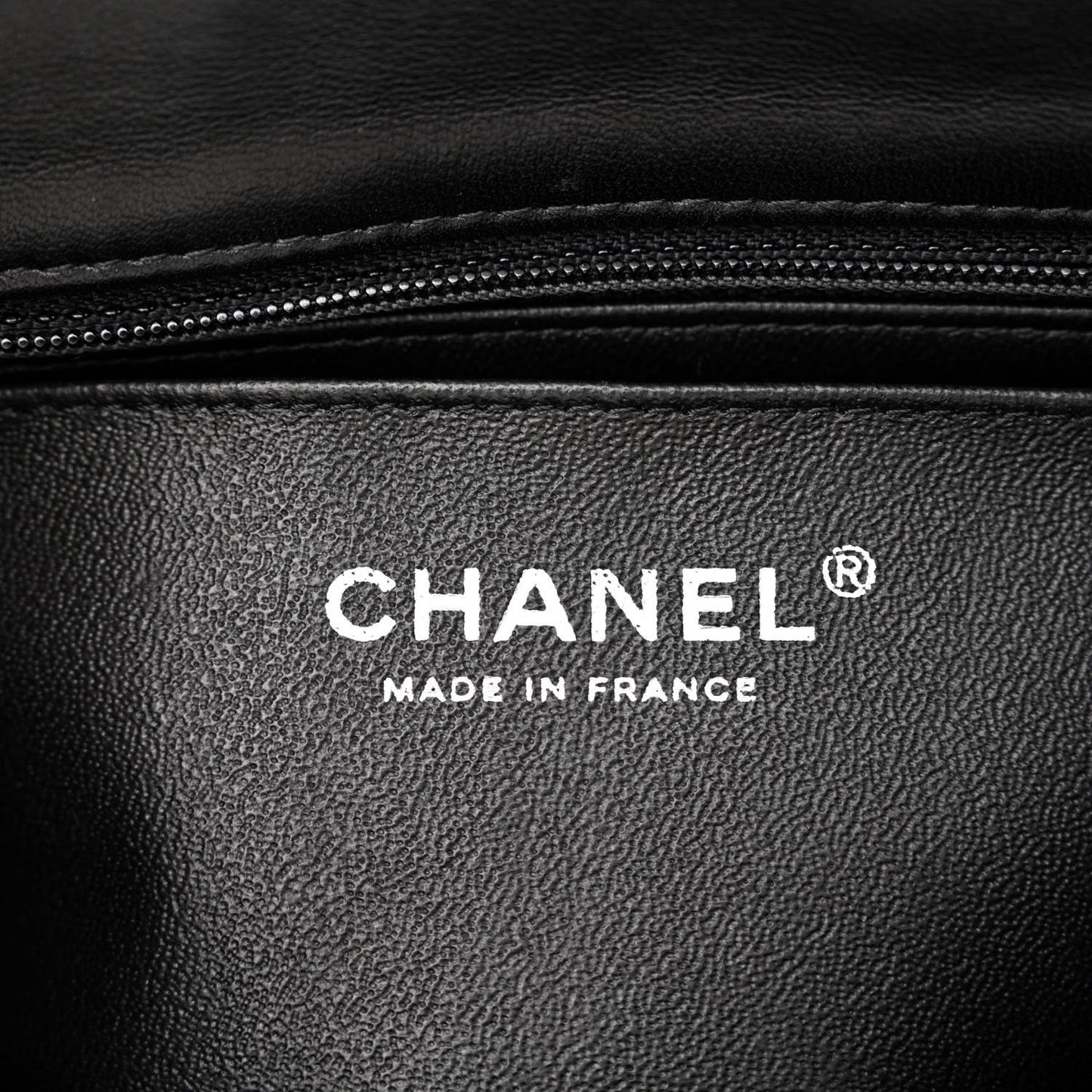 Lambskin Chevron Quilted Mini Rectangular Flap So Black