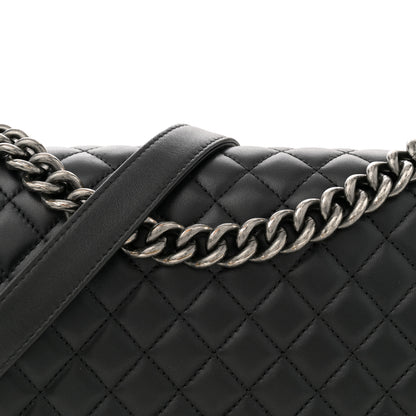 Chanel Lambskin Quilted Medium Boy Flap Black 8 of 11