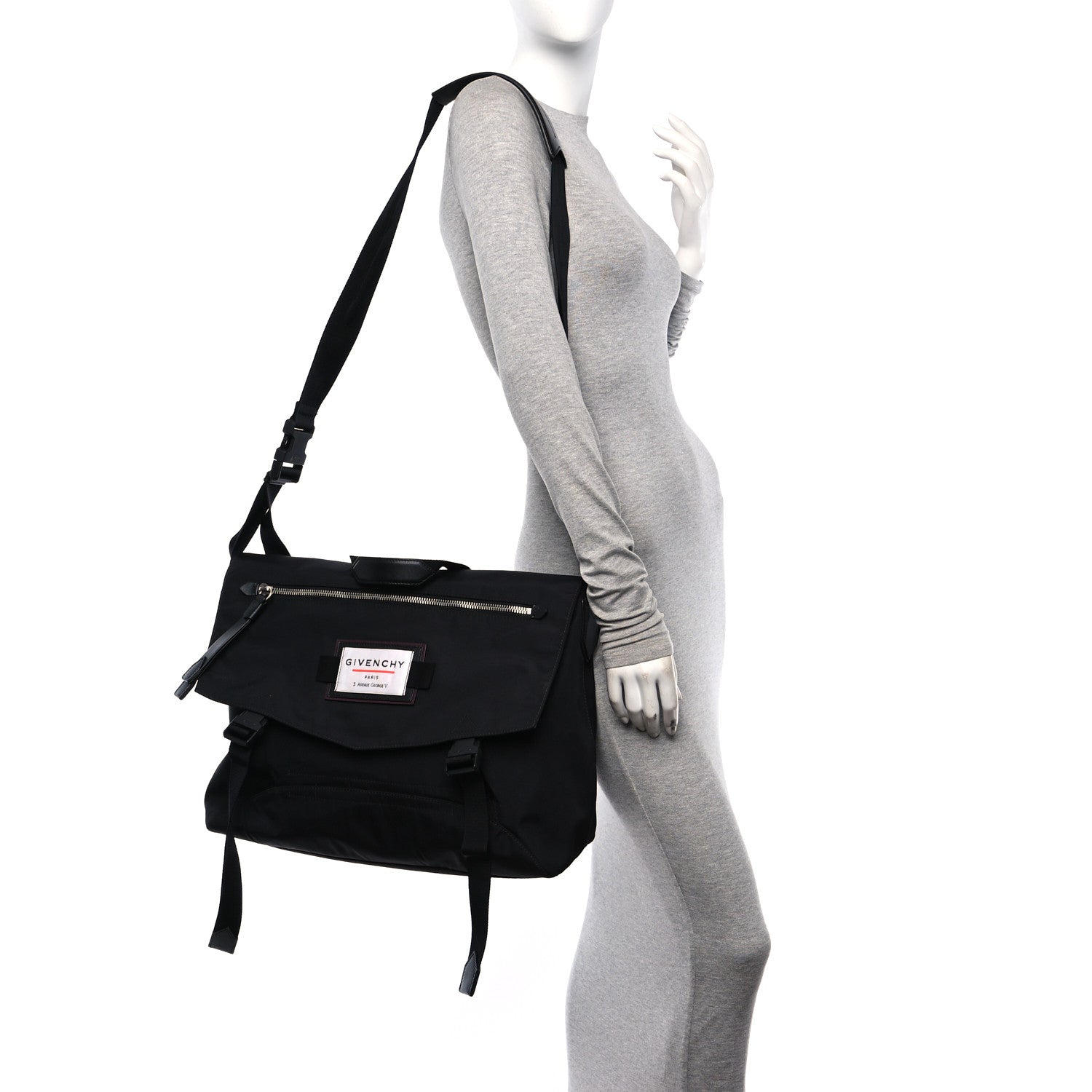Givenchy Nylon Downtown Messenger Black 2 of 9
