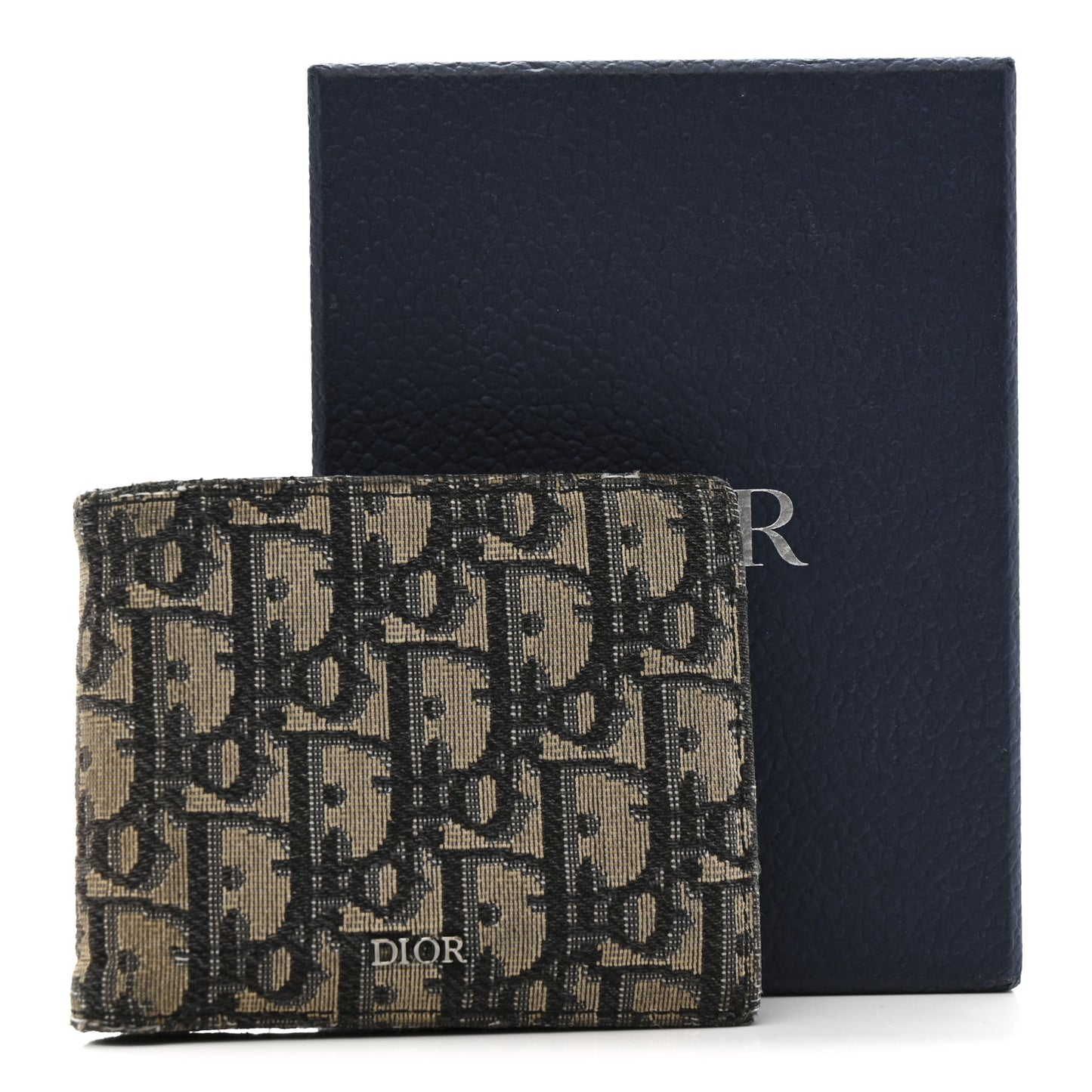 Oblique Bi-Fold Wallet Blue