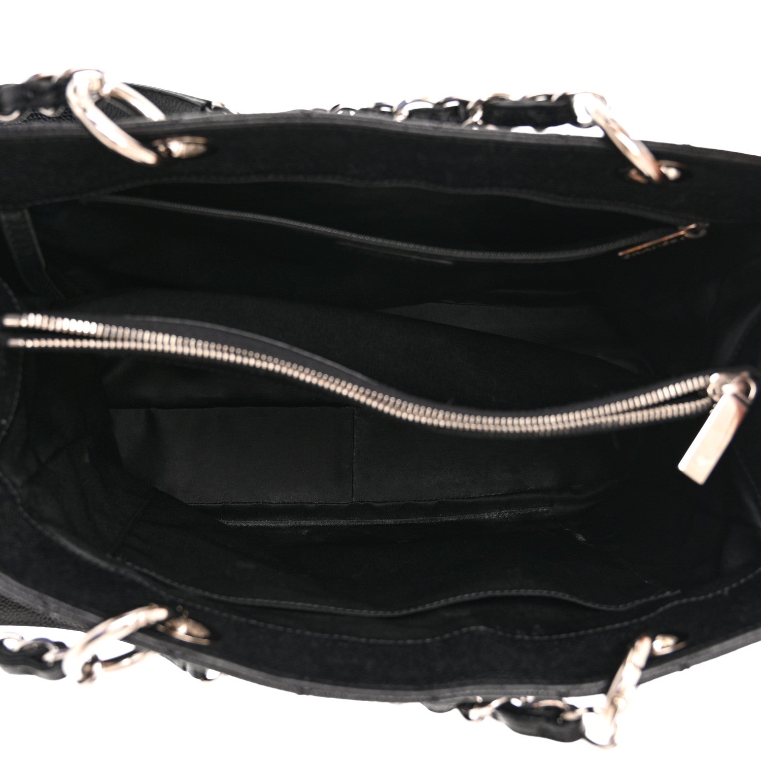 Chanel Caviar Quilted Grand Shopping Tote GST Black 5 of 14