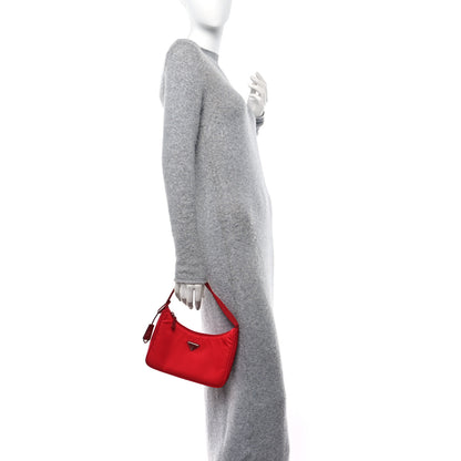 Prada Tessuto Nylon Mini Re-Edition 2000 Bag Rosso 2 of 10