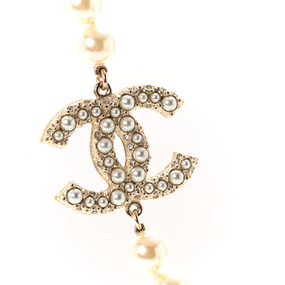 Chanel Pearl CC 100th Anniversary Necklace Light Gold 4 of 7