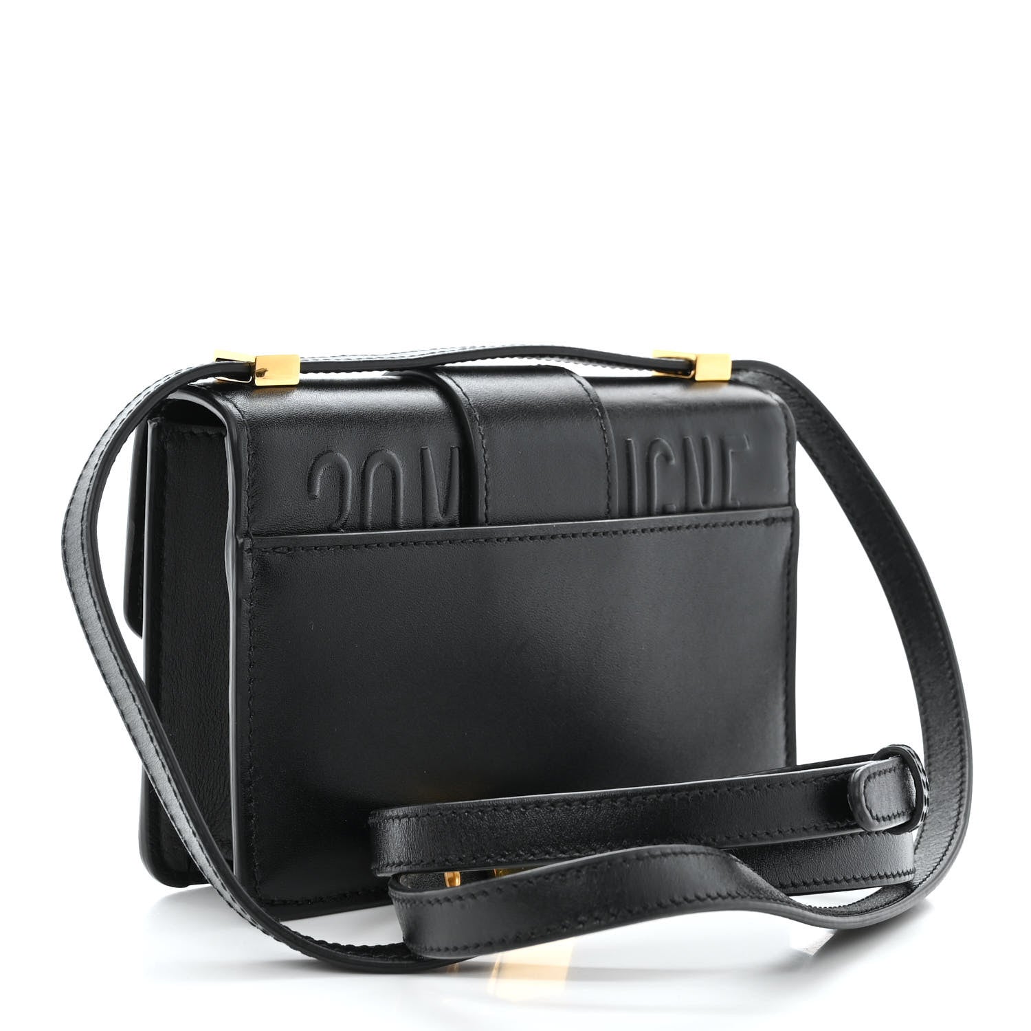 Christian Dior Smooth Calfskin Micro 30 Montaigne Flap Bag Black 3 of 10