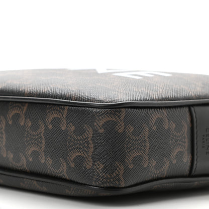 Celine Triomphe Canvas Medium Messenger Bag Black 10 of 10