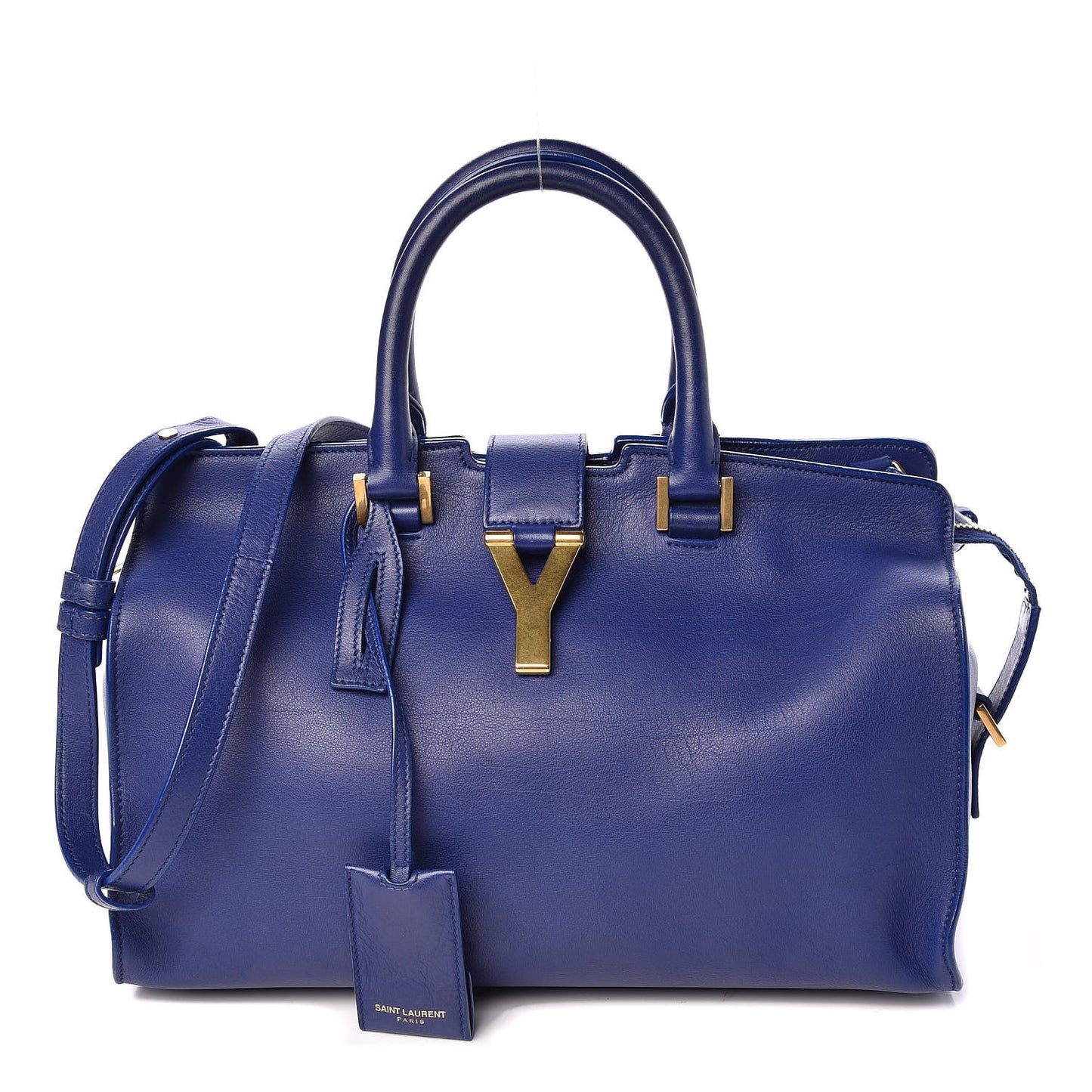Calfskin Small Classic Y Cabas Royal Blue