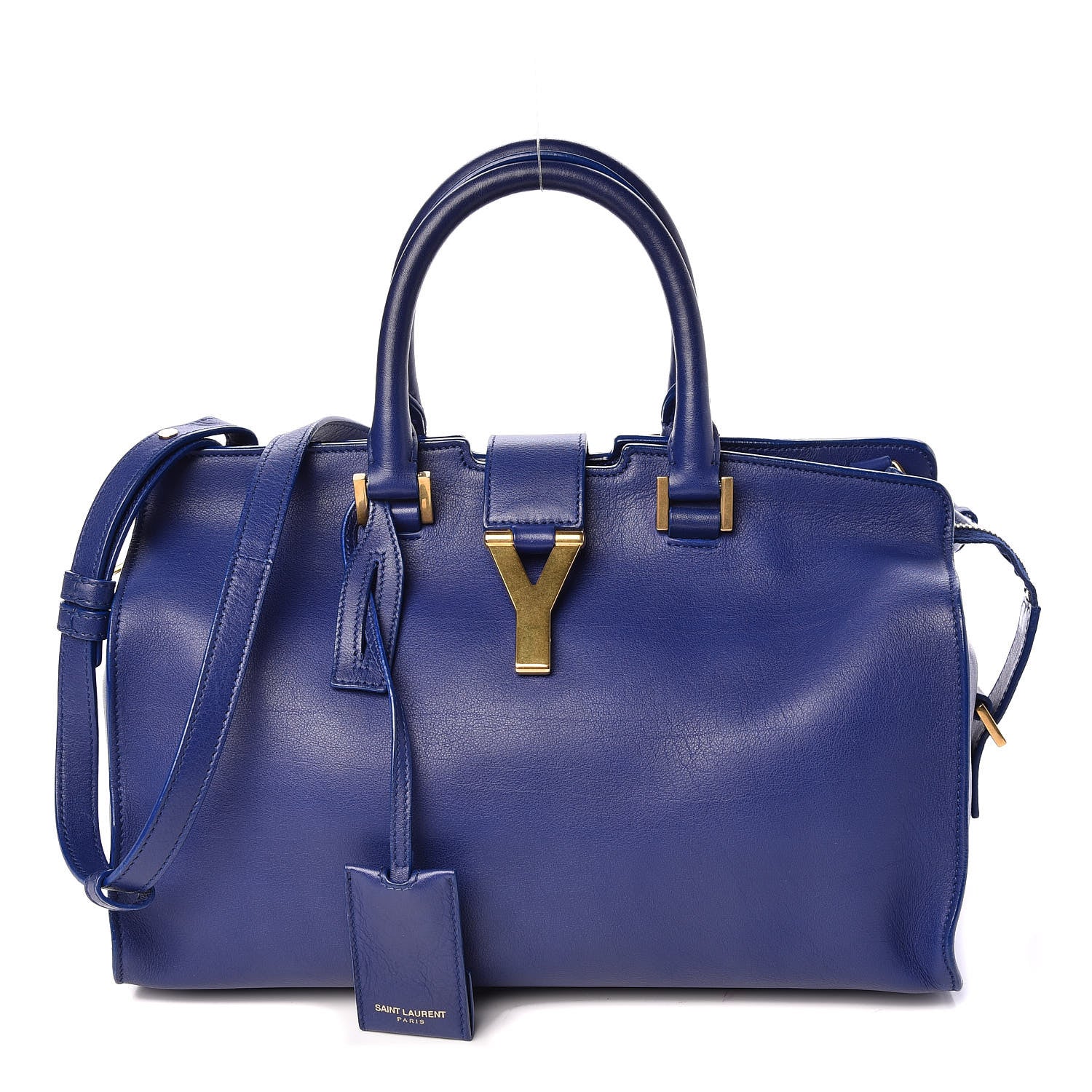 Saint Laurent Calfskin Small Classic Y Cabas Royal Blue 1 of 10