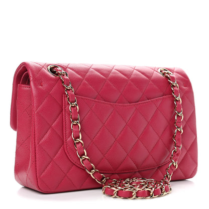 Chanel Caviar Quilted Small Double Flap Dark Pink 2 of 4