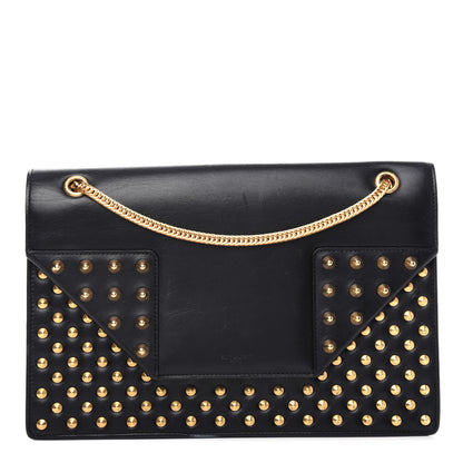 Saint Laurent Calfskin Studded Medium Betty Black 1 of 9