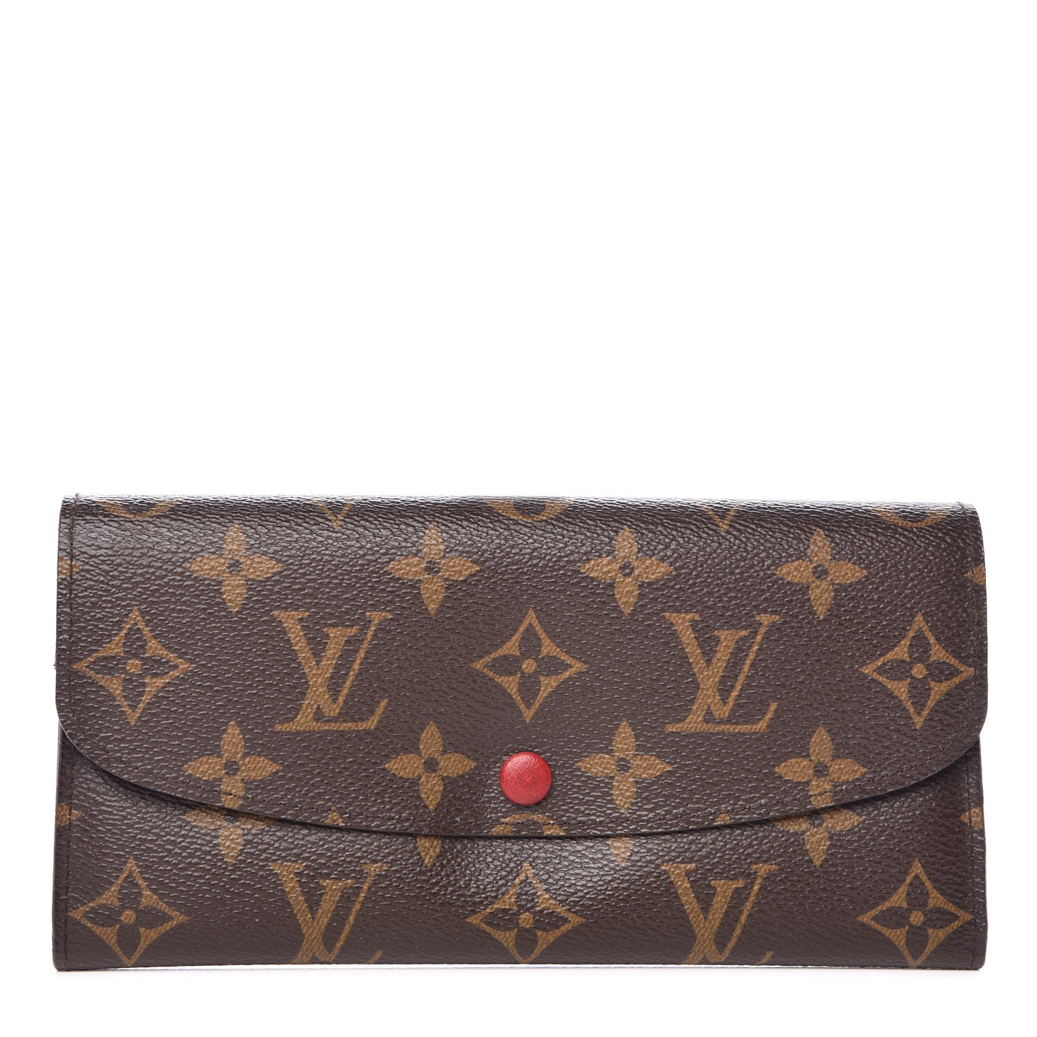 Louis Vuitton Monogram Emilie Wallet Red 1 of 14