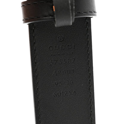 Gucci Calfskin Framed Double G Belt 95 38 Black 3 of 4