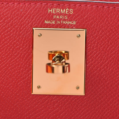 Hermes Epsom Kelly Sellier 28 Rouge Casaque 25 of 41