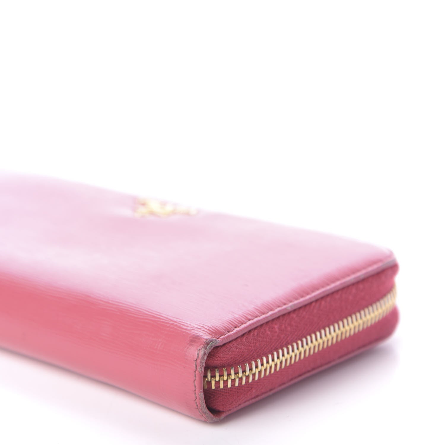 Prada Vitello Move Zip Around Wallet Peonia 7 of 14