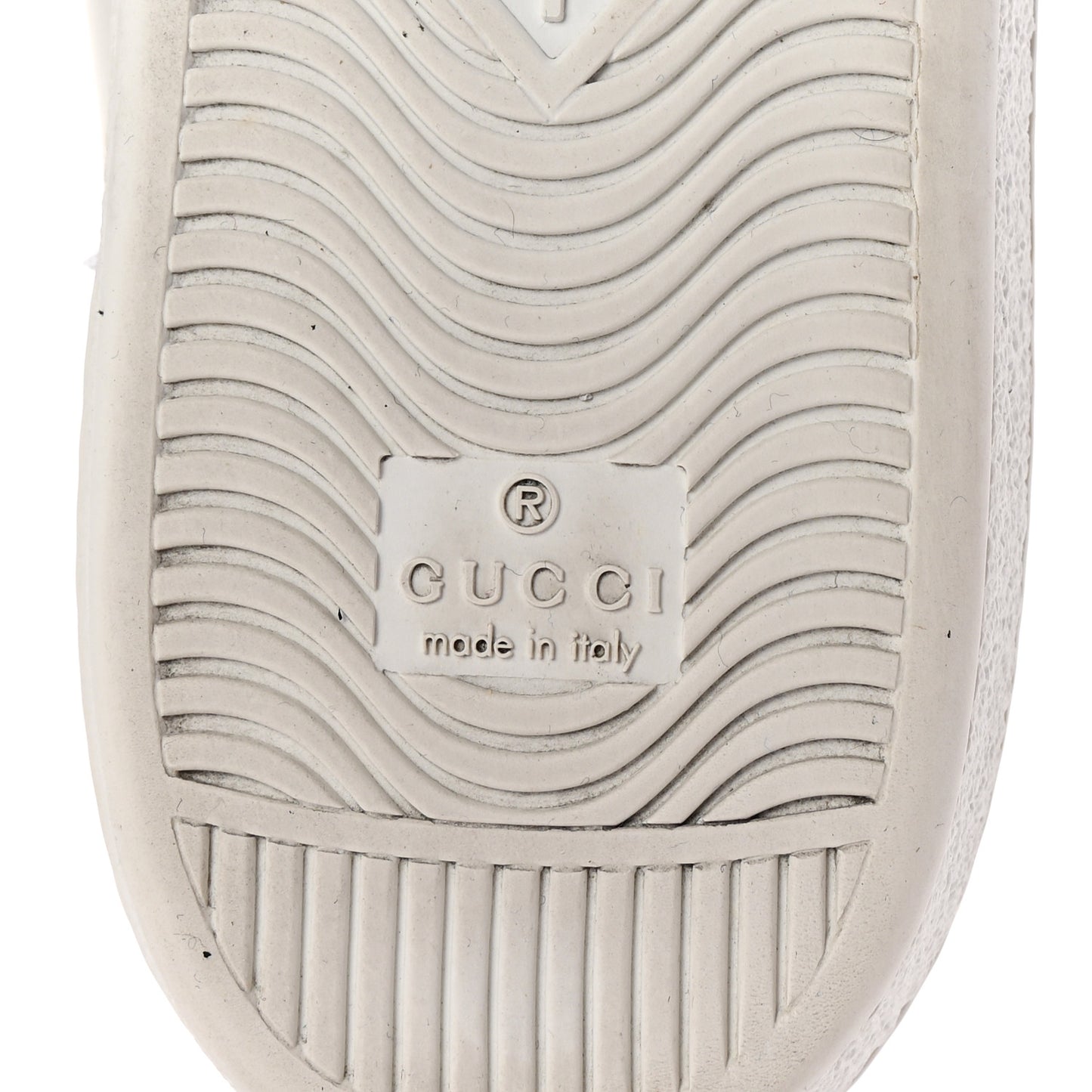 Calfskin Web Pearl Studded Womens Ace Sneakers 39.5 White