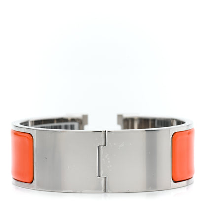 Hermes Enamel Wide Clic Clac H Bracelet PM Orange 3 of 4