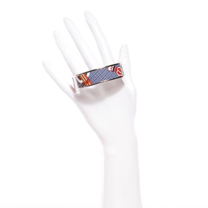 Hermes Enamel Printed Wide Pour Sortir Bracelet 62 2 of 6
