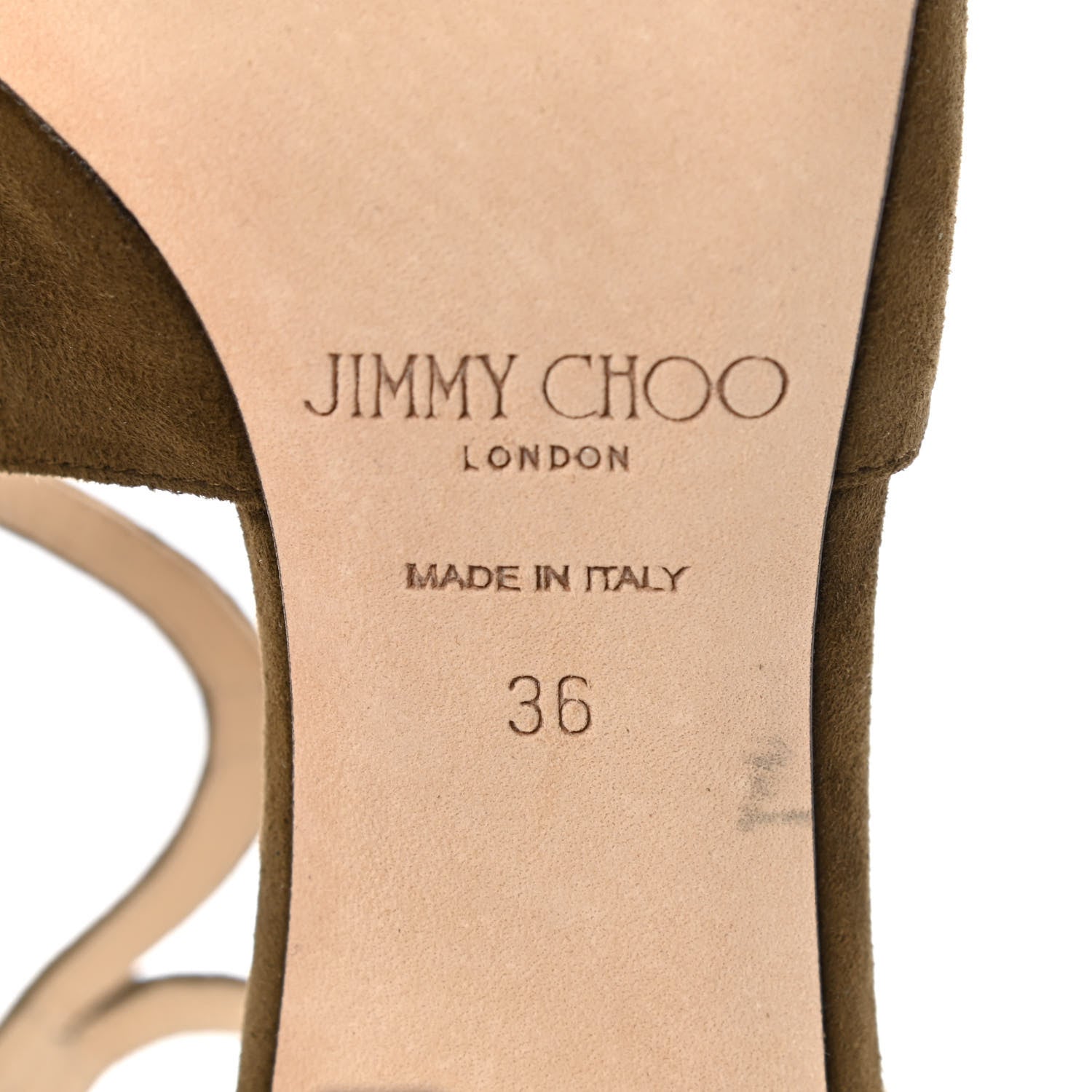 Jimmy Choo Suede Lancer 100 Pumps 36 Olive 7 of 8