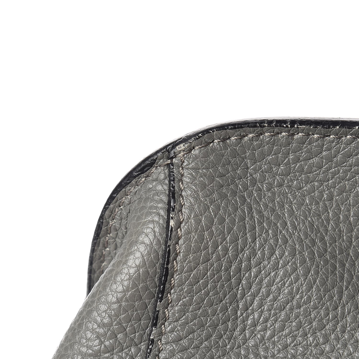 Alexander McQueen Pebbled Calfskin Large Skull Padlock Zip Around Tote Dark Grey 23 of 27