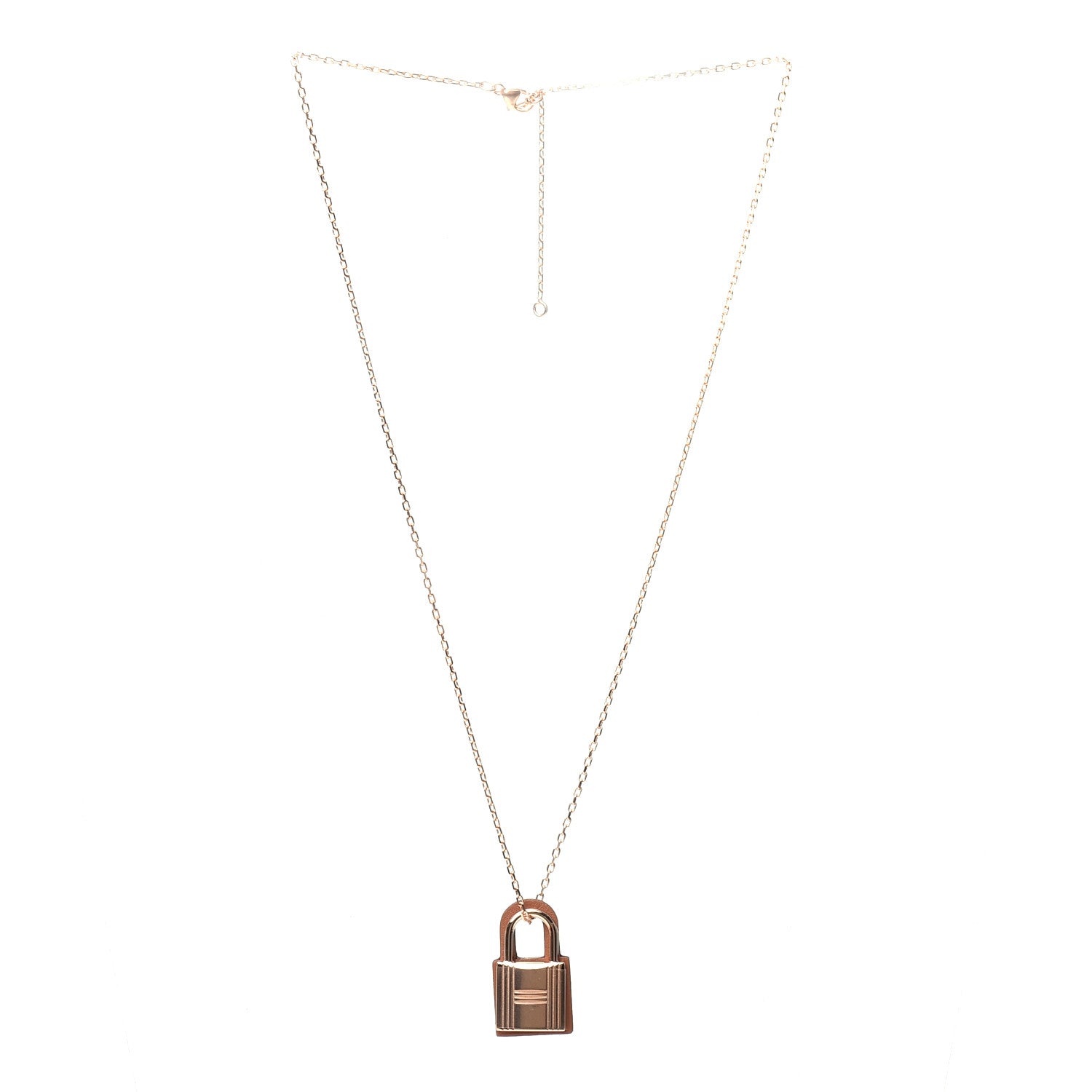 Hermes Swift Small O'Kelly Pendant Necklace Gold 3 of 7