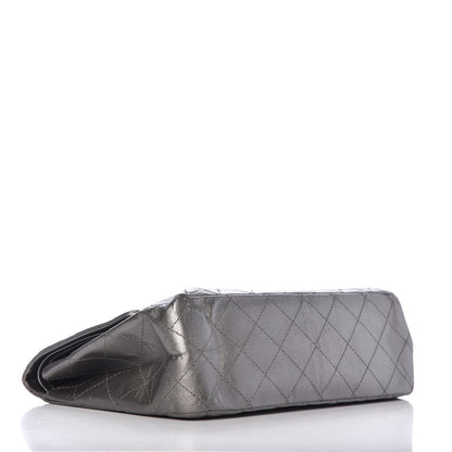 Chanel Metallic Aged Calfskin Quilted 2.55 Reissue 227 Flap Silver 5 of 10