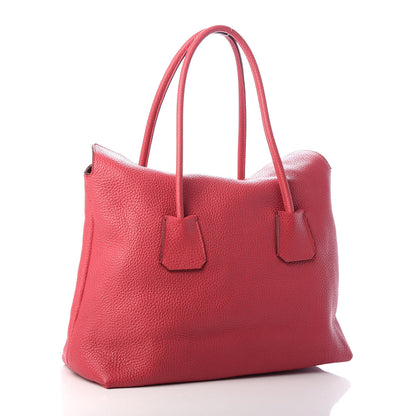 Burberry Grainy Calfskin Medium Baynard Tote Pink Azalea 3 of 10