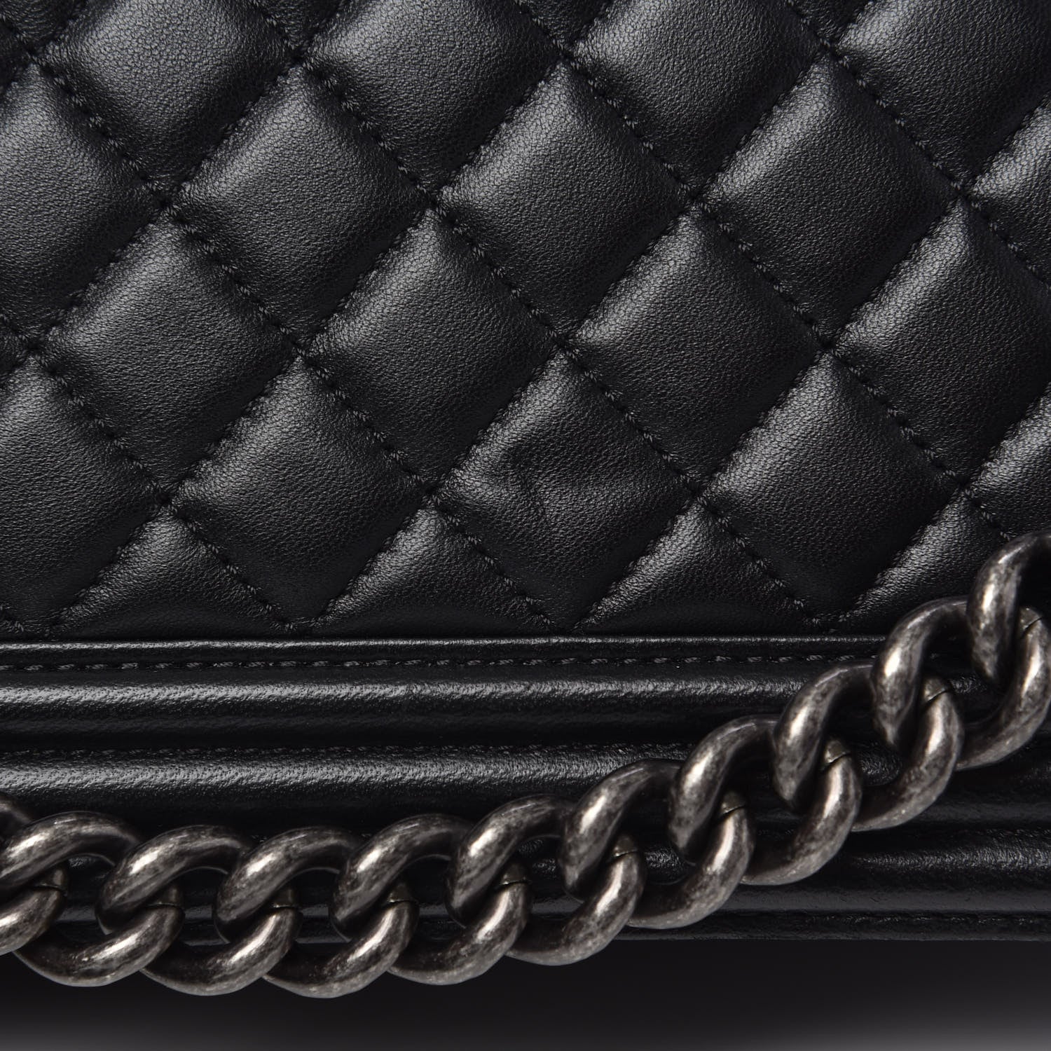 Chanel Lambskin Quilted New Medium Boy Flap Black 12 of 15