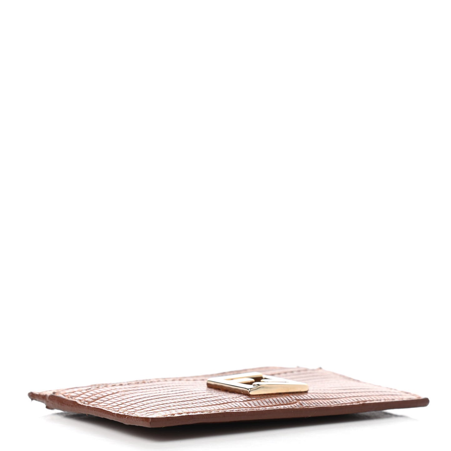 Lizard Card Holder Brown