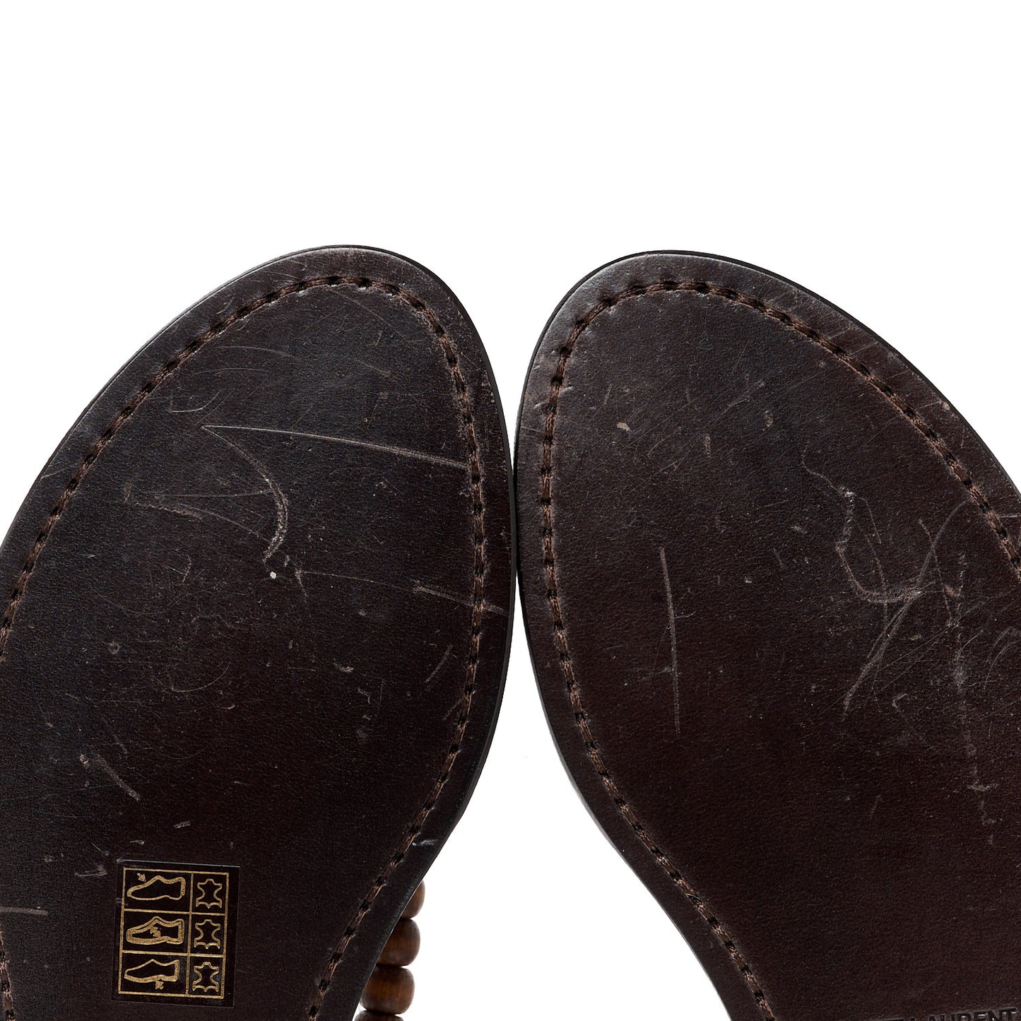 Suede Wood Gia Sandals 37.5 Land