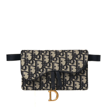 Christian Dior Oblique Saddle Belt Bag Blue 1 of 9