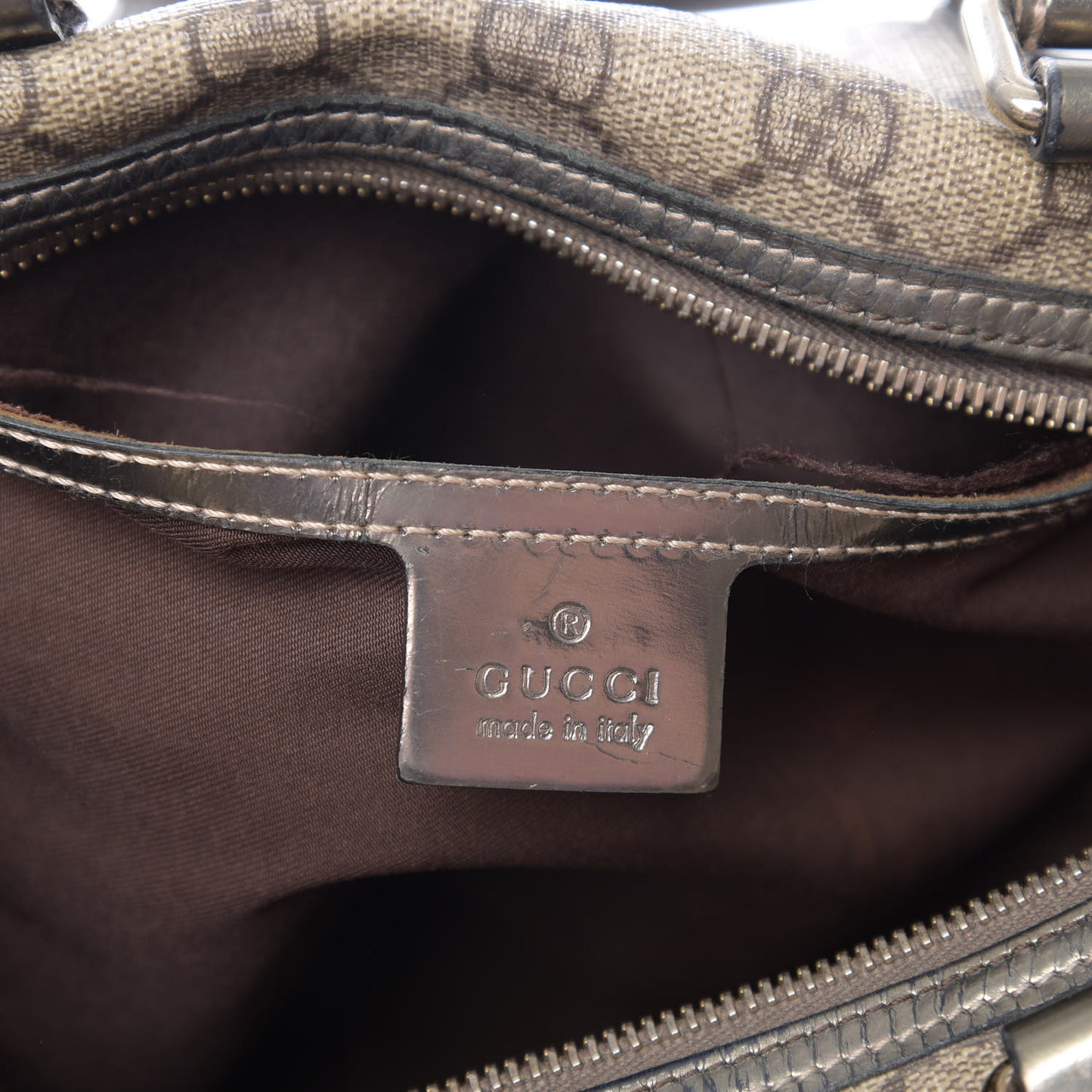 GG Plus Monogram Medium Joy Boston Pewter