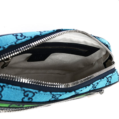 Gucci Monogram Multicolor Retro Interlocking G Belt Bag Blue Rainbow Light Blue 4 of 4