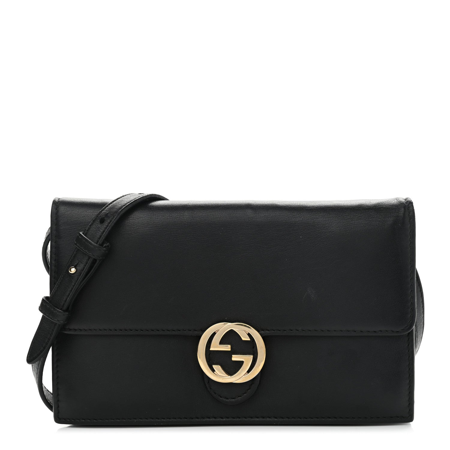 Gucci Calfskin Icon Wallet Black 1 of 16