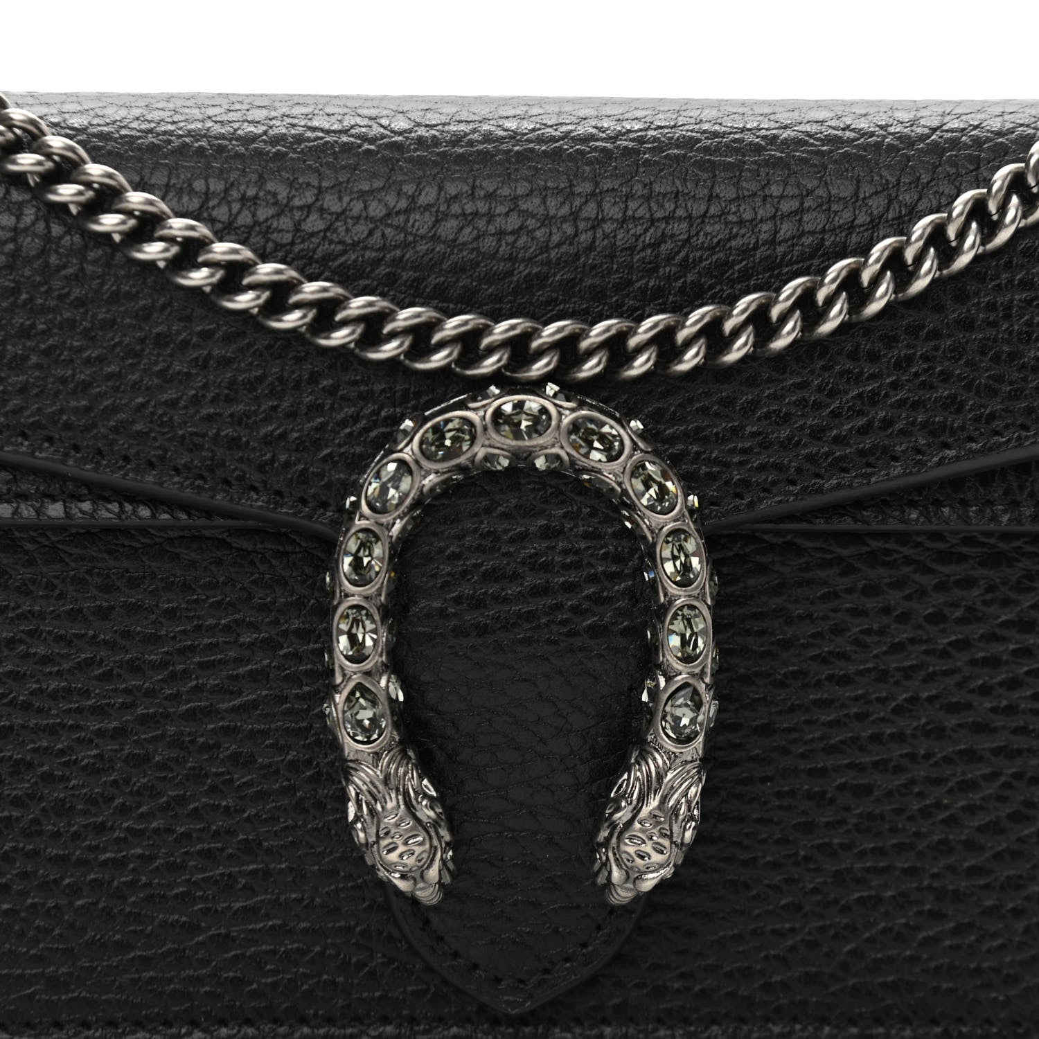 Gucci Calfskin Super Mini Dionysus Shoulder Bag Black 9 of 10