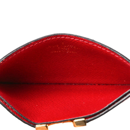 Louis Vuitton Calfskin Monogram Kimono Tote Card Holder Cherry 5 of 11