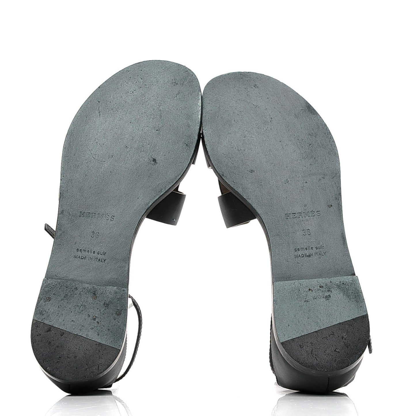 Calfskin Santorini Sandals 36 Black