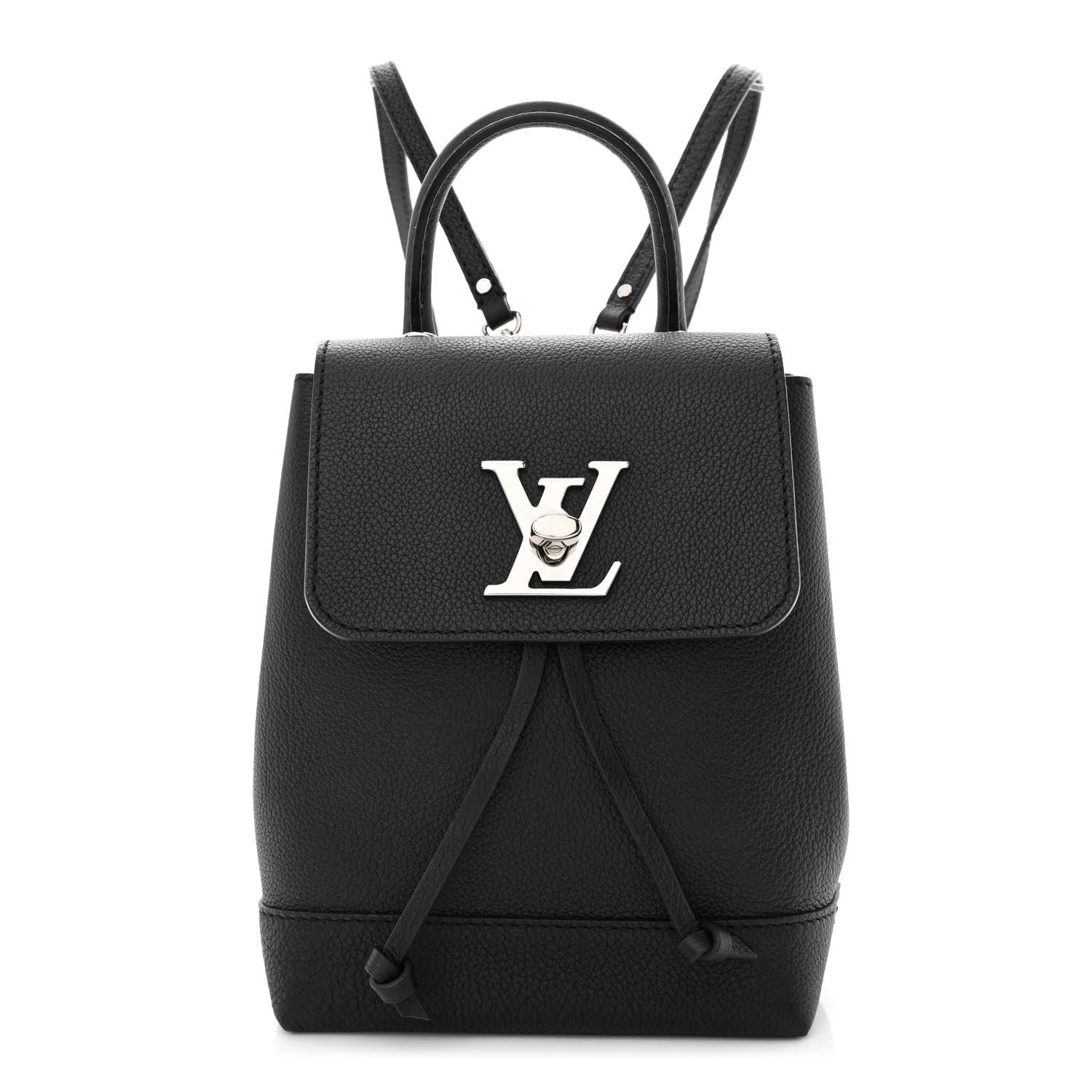 Louis Vuitton Calfskin Lockme Mini Backpack Black 1 of 10